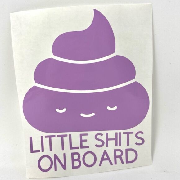 🆕 “Little Shits On Board” Decal - Picture 1 of 3